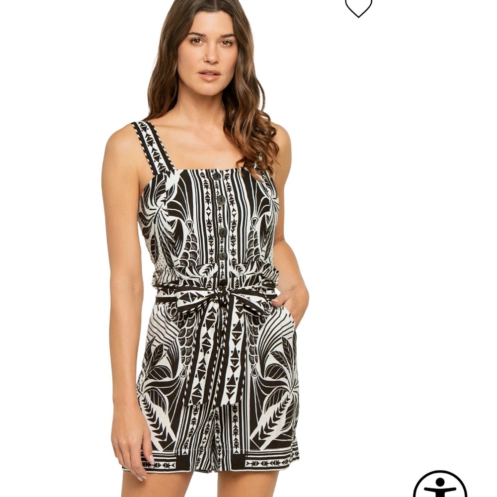 NWT Farm Rio Monochrome Romper